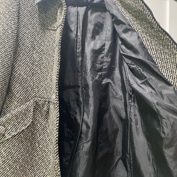 Live a Little Black and White Pea Coat - Picture 10 of 12